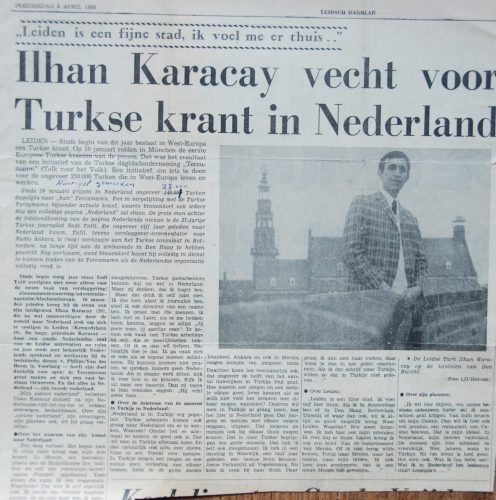 19690403-Leidsche-Dagblad-Ilhan-Karacay-Vecht-voor-Turkse-krant-in-Nederland-scaled