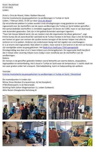 20230207-Sleutelstadkrant-Inzamelactie-Turkse-zelforganisaties-Leiden-Aardbeving-Turkije-Syrie-scaled